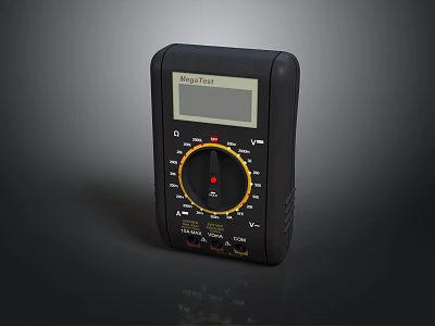 DigitalTest Digital Multimeter with Digital Display and Measurement Functions for Electrical Testing 3d model