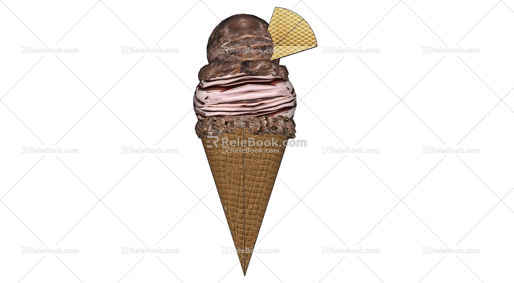 Ice cream cone 3d model