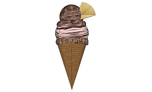 Ice cream cone 3d model