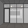 Modern venetian blinds shutter partition 3d model