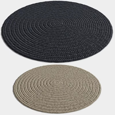 Round carpet 3d model