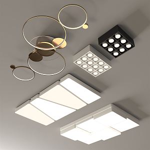 modern ceiling lamp 3d model