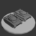 German Leopard Tank 3d model