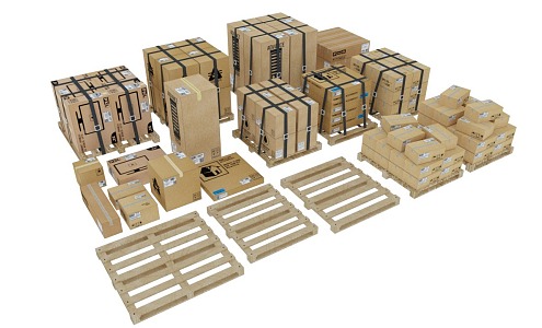 packing box carton box packing carton 3d model