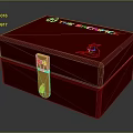 Stylish Maroon Storage Box With The Great Ace Text And Golden Lock