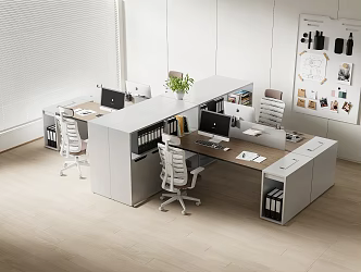 Office Desk and Chair 3d model
