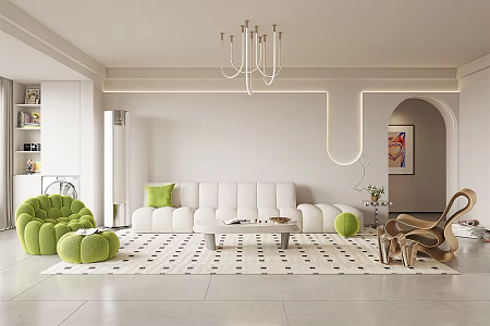 The Silent Living Room 3d model