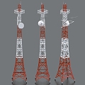 Antenna tower Signal tower Signal base station Meteorological tower 3d model