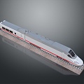 Train Light Rail Metro High Speed Rail EMU Train High Speed Train High Speed Train High Speed Locomotive EMU 3d model