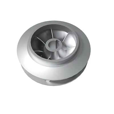 High precision closed air compressor titanium alloy impeller five-axis CNC machining 7075 aluminum aviation impeller 3d model
