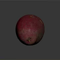 Vibrant Red Potato With Smooth Skin And Oval Shape On Dark Background