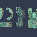 Bronze Wall Decor with Intricate Ancient Patterns and Ornate Designs for Home Decoration