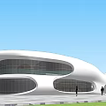 Modern Library Building Yundong Library Ma Yansong 3d model