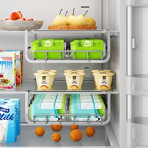 Refrigerator Beverage Storage Rack 3d model