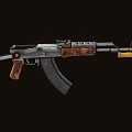 AK74 Assault Rifle Automatic Rifle 3d model