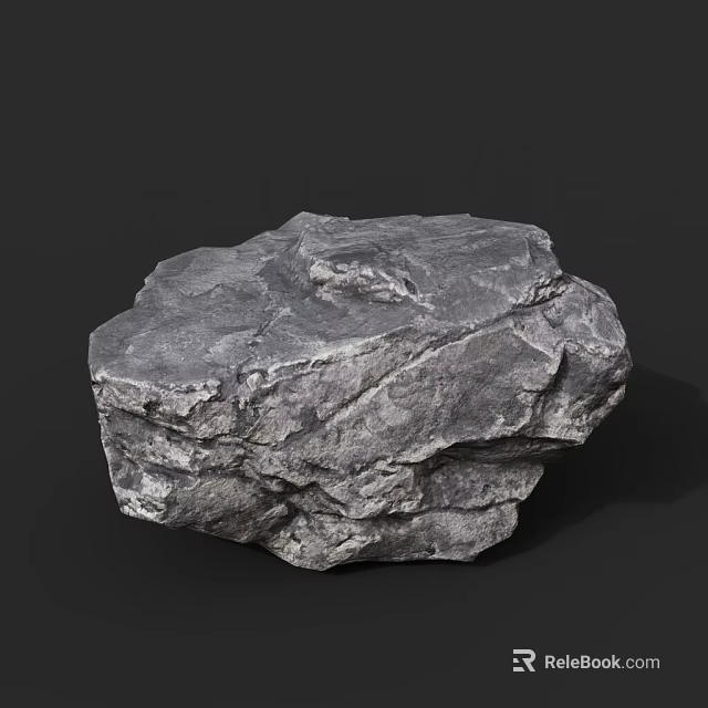 Natural Gray Textured Stone And Wood For Decorative Home Design Projects 3d model 