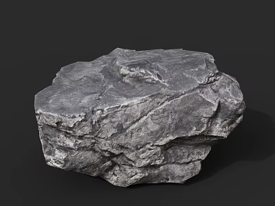 Natural Gray Textured Stone And Wood For Decorative Home Design Projects 3d model