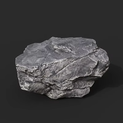 Natural Gray Textured Stone And Wood For Decorative Home Design Projects 3d model