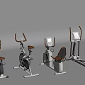 Sports Equipment Including Exercise Bikes And Elliptical Machines With LCD Screens For Home Gym