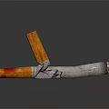 Detailed View of Broken and Intact Cigarettes on Dark Background with Reflection
