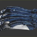 Stacked Pile Of Blue Denim Jeans For Casual Everyday Fashion Wear