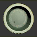 Traditional Brown Clay Pot With Green Inner Wall Dragon And Wave Patterns For Home Decor