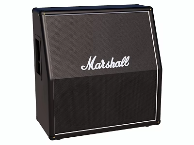 Marshall Professional Black Speaker Cabinet Ideal For Home And Studio High Quality Audio 3d model
