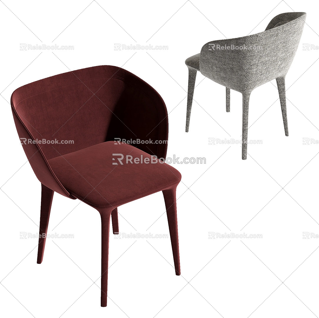 FAUTEUil Dining Chair 3d model