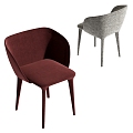 FAUTEUil Dining Chair 3d model