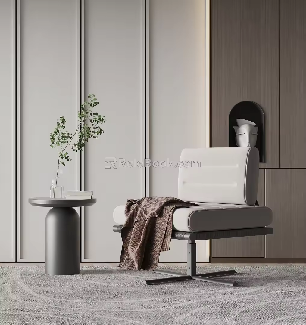 Modern single sofa 3d model