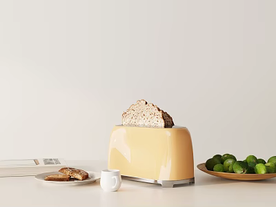 Modern bread machine decoration combination 3d model Modern bread machine decoration combination 3d model