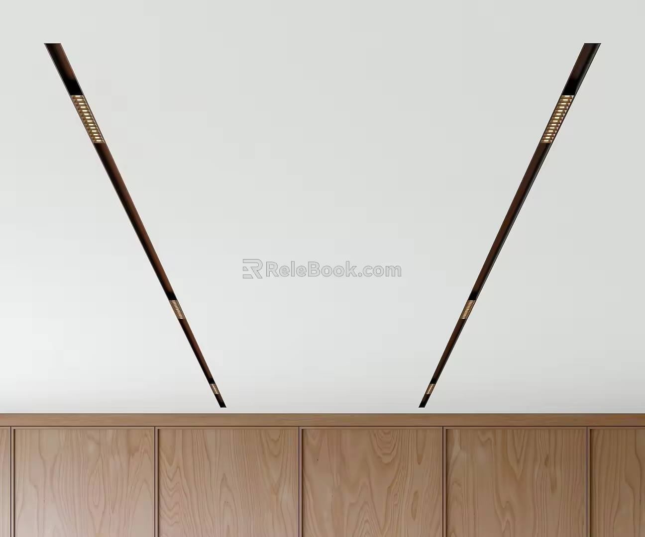 Modern Track Light Embedded Track Light Grille Light Embedded Spotlight Main Light 3d model