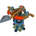 Modern Weapon Defense Sword Tower 3d model