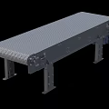 Industrial Equipment Heavy Duty Metal Mesh Conveyor Belt System With Support Frame