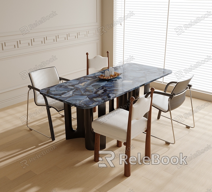 Modern Dining Table and Chair Combination Dining Chair Single Chair Dining Table model