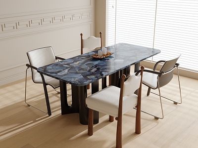 Modern Dining Table and Chair Combination Dining Chair Single Chair Dining Table model