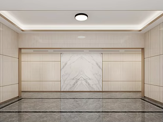 Modern foyer 3d model