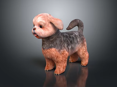 Modern Dog Shih Th Dog Toy Toy Dog 3d model Modern Dog Shih Th Dog Toy Toy Dog 3d model