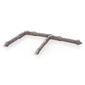 Three Arm Metal Support Bracket Durable Industrial Grade Structure with Mounting Holes