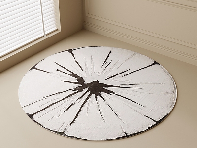 Round carpet 3d model