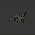 Ancient Bronze Daily Living Tool With Curved Handle Blade And Spike