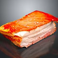 Crispy Roasted Pork Belly With Sesame Seeds And Juicy Fat Layers