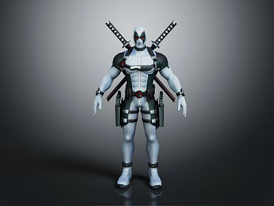 Modern Game Character Deadpool Marvel Hero Assassin Believer Assassin's Creed 3d model