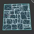 Next Generation Game Scene Building Slab Stone Low Mold 3d model