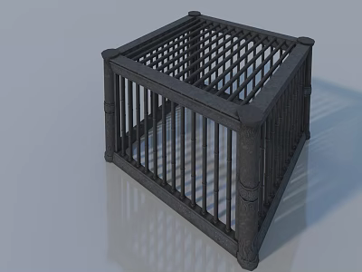 Modern Sofa and Coffee Table Set with Black Lattice Design and Square Structure 3d model