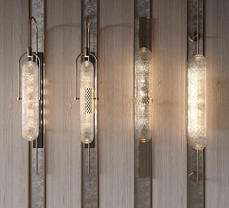 wall lamp glass wall lamp decorative wall lamp long strip wall lamp 3d model