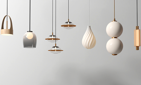 Modern chandelier 3d model