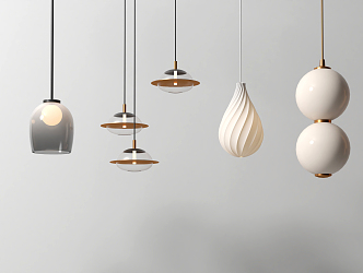 Modern chandelier 3d model