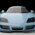 Light Blue Sports Car With Sleek Body Design And Black Alloy Wheels