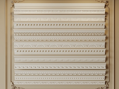 French plaster line model